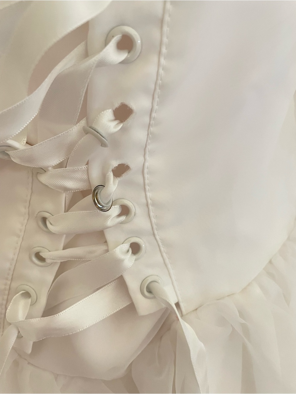 Dolls Kill Sugar Thrillz Sense n’ Sensability Organza Corset Babydoll Mini Dress - Picture 3 of 6